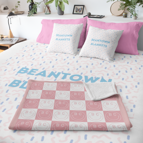 Personalized Initials Sherpa Blanket